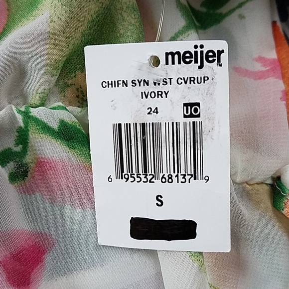 Ultra Beach Flowered Sheer Top, NWT, Sm. - Picture 3 of 7